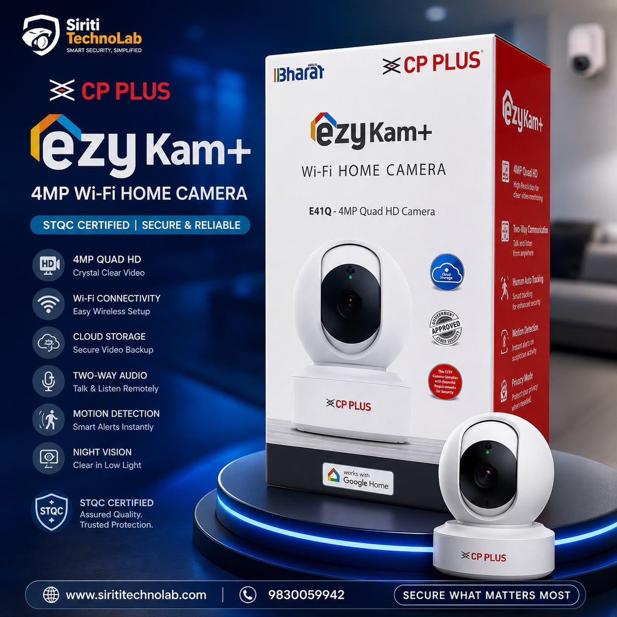 CP PLUS 4MP WIFI CAMERA
