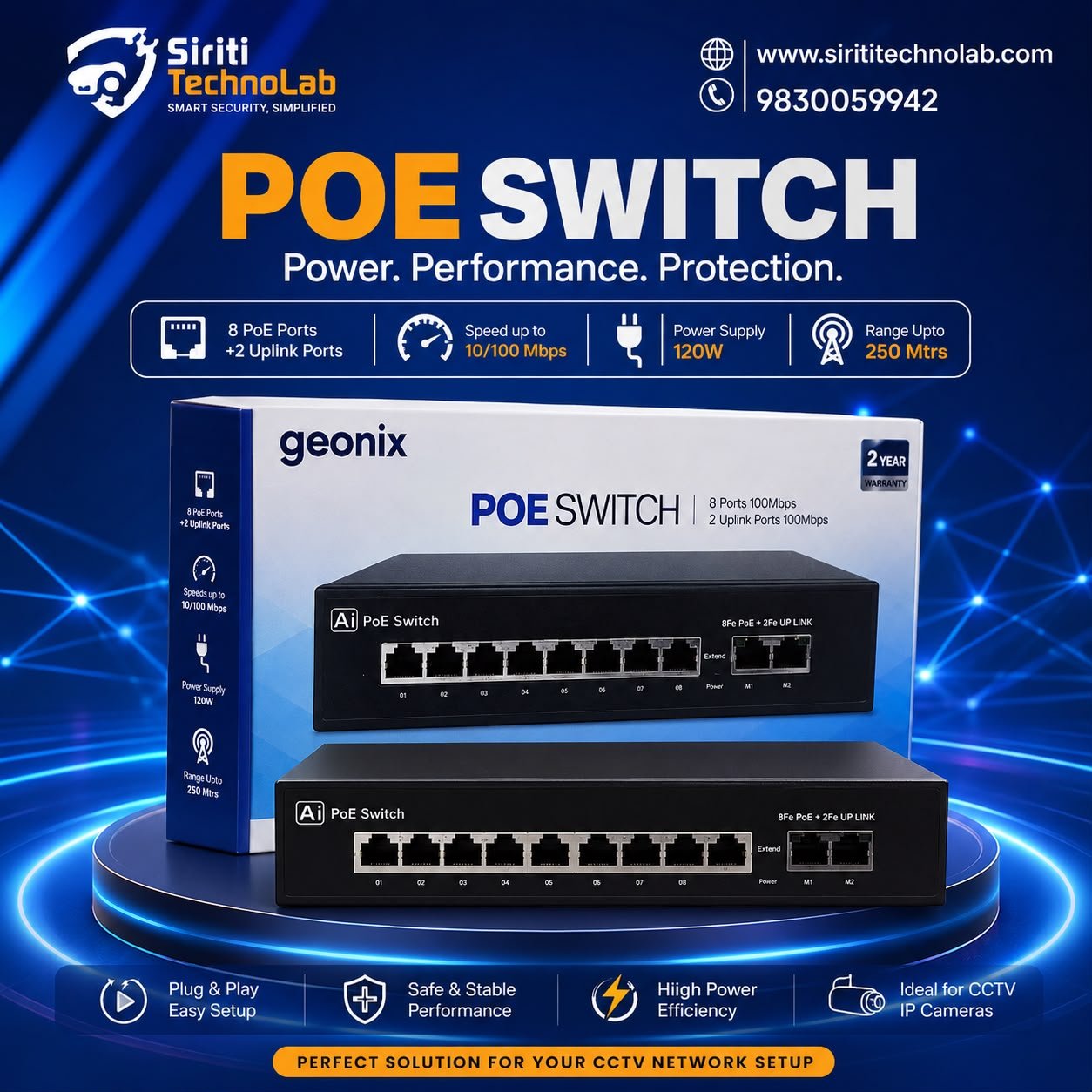 POE SWITCH FOR CCTV