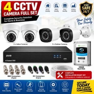 CP PLUS 2.4MP 4 Cameras CCTV Full Set